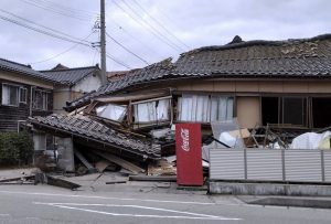 Maison écroulée au Japon après le seisme de 2024