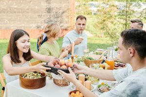 manger en extérieur